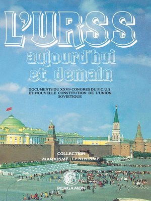 cover image of L'U.R.S.S. Aujourd'hui et Demain